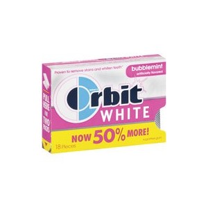 Orbit White Gum Bubblemint EDGE